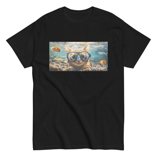 "Yellow Catfishin' Snorkel Tee"